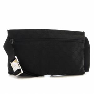 GUCCI ボディバッグ GGキャンバス ブラック 28566 200047