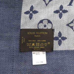 LOUIS VUITTON ストール ショール モノグラム ネイビー 401910
