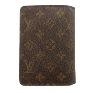 LOUIS VUITTON M61207 モノグラム ポルト パピエ ジップ 二つ折り財布 ウォレット キャンバス 茶 ブラウン