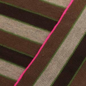 PAUL SMITH マフラー フリンジ ボーダー マルチストライプ ロゴ刺繍 マルチカラー