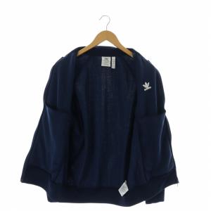 adidas スーパースタートラックジャケット 3ストライプ ジップアップ ロゴ 刺繍 XL 紺 ネイビー GF0197
