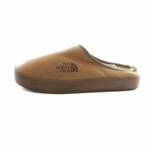 THE NORTH FACE ウィンターキャンプ クロッグ WINTER CAMP CLOG フラットシューズ ボア ロゴ US9 27cm 茶 ブラウン