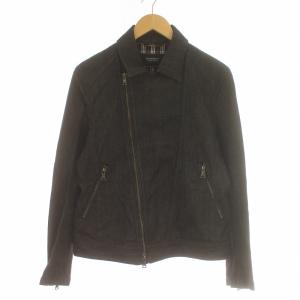 デニムジャケット ジージャン ダブル ジップアップ M 黒 ブラック