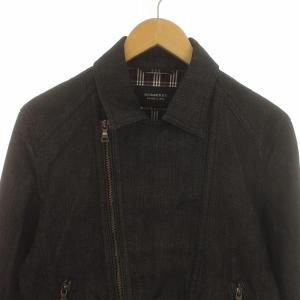 BURBERRY BLACK LABEL デニムジャケット ジージャン ダブル ジップアップ M 黒 ブラック
