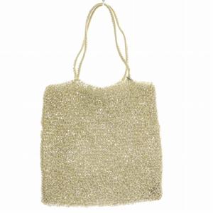 ANTEPRIMA ワイヤーバック ハンドバッグ トートバッグ スクエア ロゴリング ラインストーン グレー GY11 H