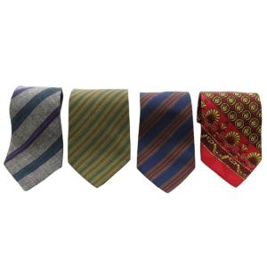 ジバンシィ GIVENCHY ジャンニヴェルサーチ GIANNI VERSACE ネクタイ 4本セット まとめ ワイドタイ