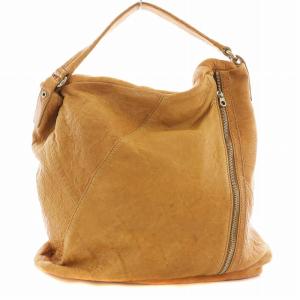 MARC by MARC JACOBS ハンドバッグ ワンショルダーバッグ ファスナー ジッパー ラムレザー 羊革 茶 ブラウン GY14