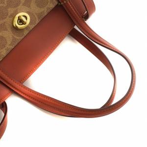 COACH  ローラキャリーオール30 ハンドバッグ ショルダー 2WAY  ブラウン レッド