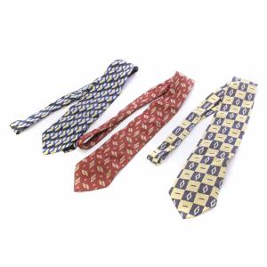 dunhill ネクタイまとめ 13点セット レギュラータイ 総柄 ロゴ 絹 シルク マルチカラー GY99