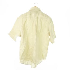 RALPH LAUREN リネンシャツ ボタンダウン 半袖 麻 ナチュラル L ベージュ /AO13 GY99