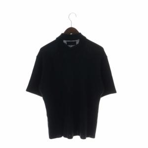 Y's for men ヨウジヤマモト YOHJI YAMAMOTO ニット ポロシャツ 半袖 ロゴ 刺繍 3 M 黒 ブラック