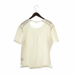 Y's Tシャツ カットソー 半袖 切替 クルーネック 3 M 白 ホワイト