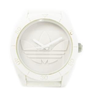 SANTIAGO 腕時計 ウォッチ クォーツ シリコン ロゴ トレフォイル 白 ホワイト /AO3 GY99