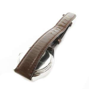 SEIKO QUARTZ クォーツ ジャンク品 腕時計 ウォッチ デイデイト 革バンド シルバーカラー 3803-7020