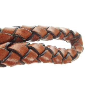 COACH キーリング キーストラップ レザー 革 ロゴプレート 茶 ブラウン 7204 /CK26 GY99