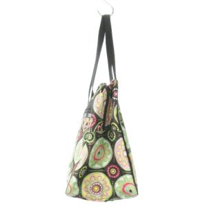 LesportSAC ボストンバッグ ナイロン 花柄 ハート 総柄 ロゴ ポーチ付き 黒 ブラック /AO7 GY99