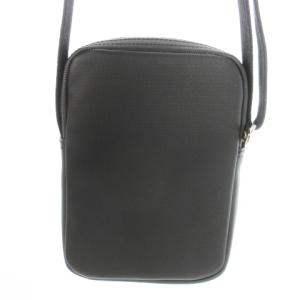 LACOSTE ショルダーバッグ サコッシュ ナイロン ワニロゴ 黒 ブラック /CK20 GY99