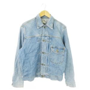 COWBOY ジャケット デニム Gジャン ジージャン コットン L 青 ブルー /AO17 GY99