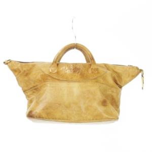 JAS-M.B. ハンドバッグ 3way トートバッグ ショルダーバッグ レザー ロゴ型押し 茶 ブラウン /MN5 GY99