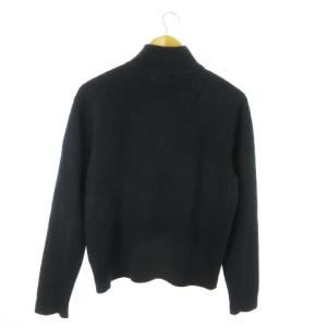 POLO RALPH LAUREN ニット セーター ハイネック 長袖 ハーフジップ ウール ワンポイント ロゴ刺繍 M 紺 ネイビー /AO12