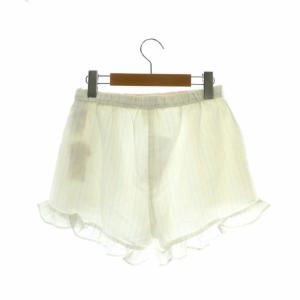 gelato pique ストライプフリルショートパンツ ハーフパンツ ルームウエア パジャマ イージー 総柄 ロゴ 刺繍 F マルチカラー PWFP162207