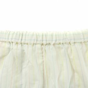 gelato pique ストライプフリルショートパンツ ハーフパンツ ルームウエア パジャマ イージー 総柄 ロゴ 刺繍 F マルチカラー PWFP162207