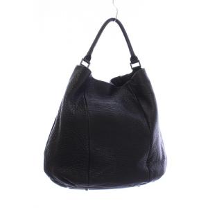 ANYA HINDMARCH トートバッグ タッセル フリンジ リボン シボ革 レザー ロゴ 黒 ブラック GY18