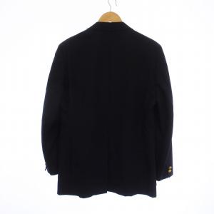 BLACK FLEECE BY BROOKS BROTHERS テーラードジャケット 背抜き 長袖 ロゴ シングル 金ボタン センターベント A6 L 紺 ネイビー GY31