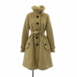 ロングコート 裏地ノバチェック 38 ベージュ