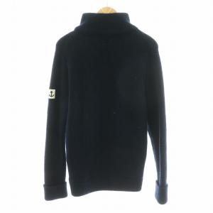BLUE BLUE JAPAN ジップアップニット カーディガン セーター ハイネック L 紺 ネイビー GY12