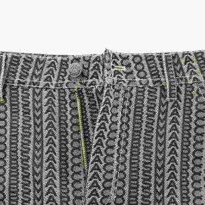 MARC JACOBS モノグラムペインターパンツ MONOGRAM PAINTERS PANT ジップフライ ロゴ 総柄 25