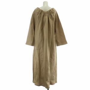 Deuxieme Classe 2020年製 ワンピース リネン F ベージュ