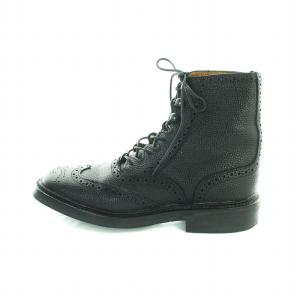 Tricker's GHILLIE ギリーシューズ ショートブーツ ウィングチップ カントリー レザー スクエアトゥ ロゴ 5.5 24.5cm
