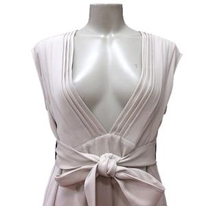 sov. ワンピース ロング Vネック ノースリーブ 36 S 白 オフホワイト /MN GY99