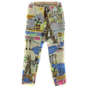 スキニーパンツ ロング丈 総柄 40 L マルチカラー アイボリー /YS6 GY18