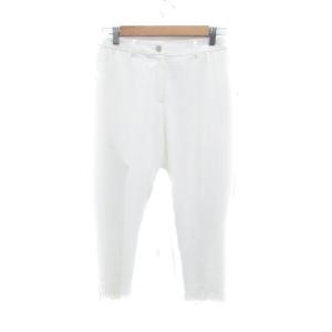 LEONARD SPORT セットアップ 上下 テーラードジャケット シングル ミドル丈 テーパードパンツ 七分丈 42 XL オフホワイト