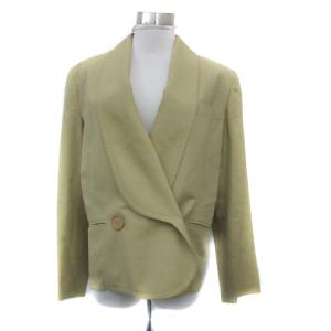 ヴィンテージ ショールカラー ジャケット ダブルボタン 無地 11 ベージュ /YS32 GY18