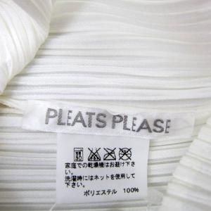 PLEATS PLEASE ISSEY MIYAKE イッセイミヤケ プリーツカットソー 半袖 総柄  マルチカラー 4 ホワイト PP21-JK741