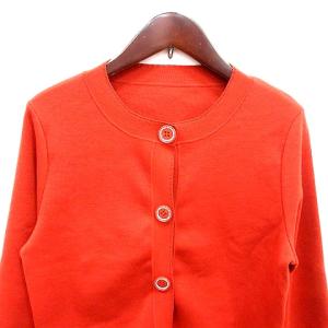 FOXEY カーディガン 40 オレンジ 39922-KAJFZ405TA