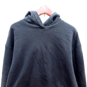 MSGM パーカー 長袖 ショート丈 XS 黒 ブラック /RT GY19