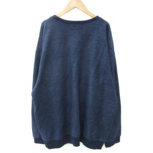 TOGA 21AW スウェット トレーナー ラバーデザイン 40 L 紺 ネイビー TA21-JL056 /SM12