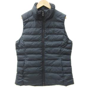 POLO RALPH LAUREN 中綿ベスト ミドル丈 ジップアップ ロゴ M ブラック 黒