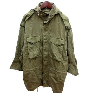 ジャケット ミリタリー フード付 ジップアップ F カーキ /RT GY19