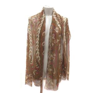 ETRO ストール ペイズリー柄 絹 シルク マルチカラー /MS GY19