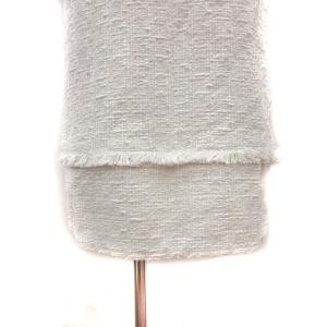 PROENZA SCHOULER white label ブークレ ツイード ドレス ワンピース ひざ丈 五分袖 2 M 白 ホワイト /MS