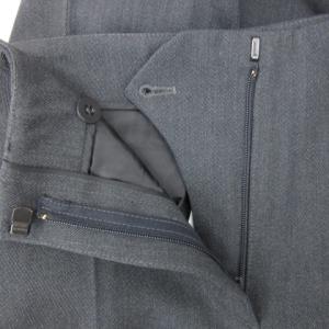 PRADA スラックスパンツ アンクル丈 ウール 40S ダークグレー
