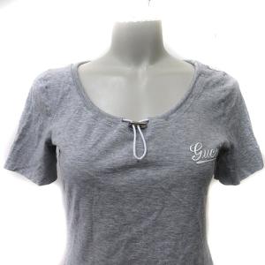 GUCCI Tシャツ カットソー 半袖 刺繍 M グレー