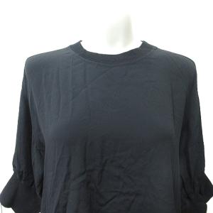 N°21 カットソー 七分袖 切替 38 M 黒 ブラック 22S-F121-4157