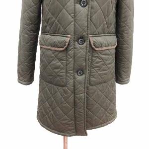 MACKINTOSH SCOTLAND 中綿コート キルティング 裏ボア 36 S 緑 カーキ