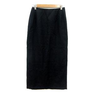 AD1994 ヴィンテージ タイトスカート ロング ウール M 黒 ブラック